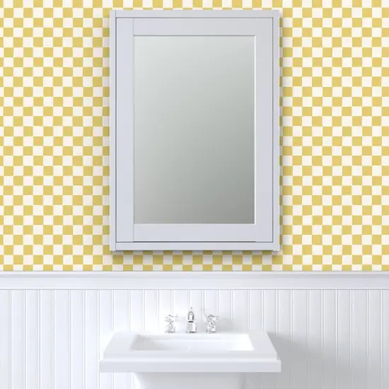 Pre-Pasted Wallpaper 2FT Wide Checker Squares Check Board Checkered Custom Pre-pasted Wallpaper by Spoonflower {6}