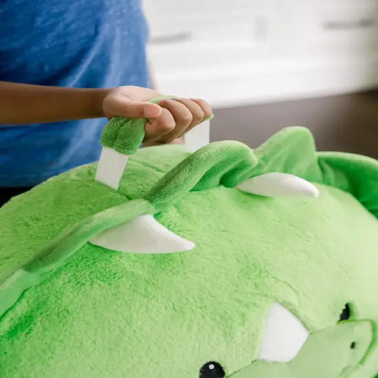 Soft Landing - Elite Seats - Premium Character Sofa Seat & Transformable Fold-Out Lounger with Carrying Handle - Dino {6}