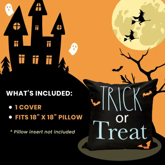 Trick Or Treat 18 Inch Halloween Pillow Cover {4}