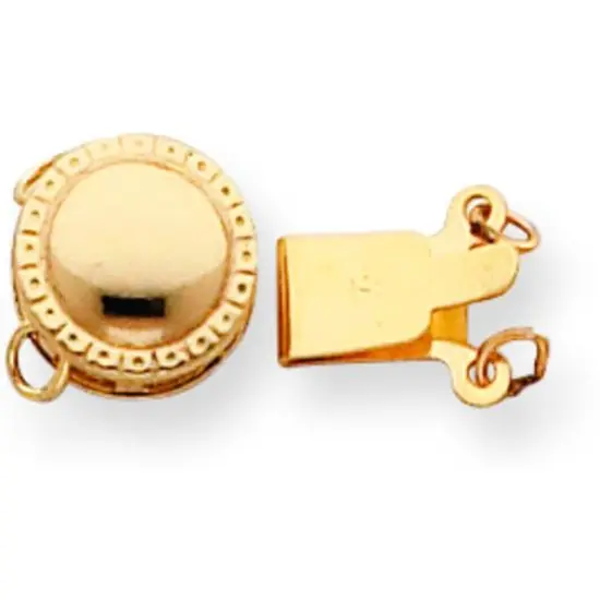 14K Gold Double Strand Pearl Clasp {1}