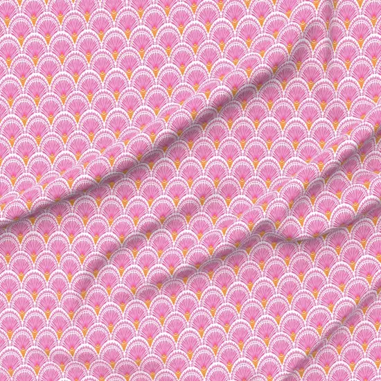 Various Fabrics by the Yard or Fat Quarter Hot Pink Arches Orange Geometric Abstract Colorful Graphic Vibrant Custom Printed Fabric by Spoonflower {6}