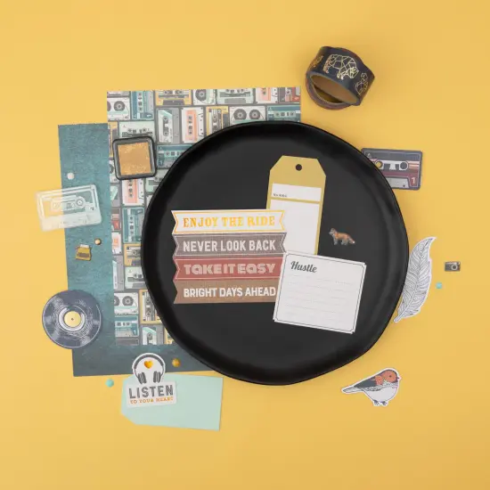 Amerian Crafts Double-Sided Paper Pad 6"X8" 36/Pkg-Gold Foil, Cedar House {3}