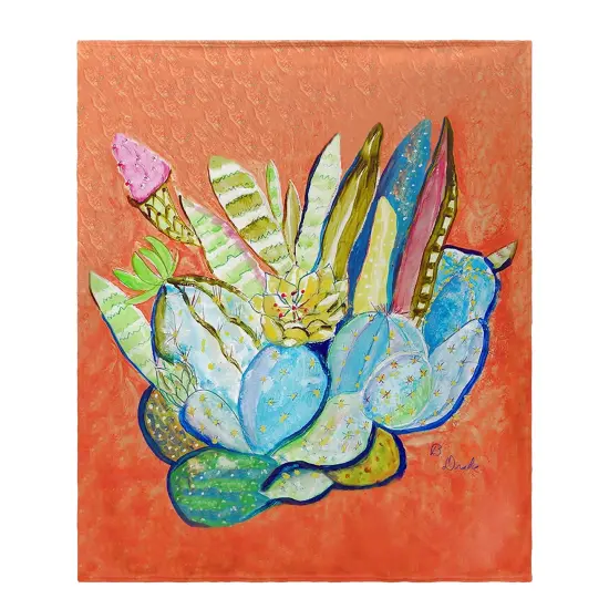 Betsy Drake Cactus Throw Multicolor {1}