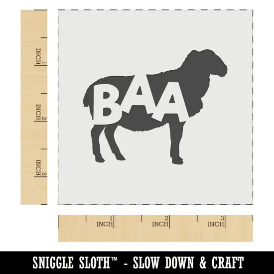 Sheep Baa Farm Animal Wall Cookie DIY Craft Reusable Stencil {5}