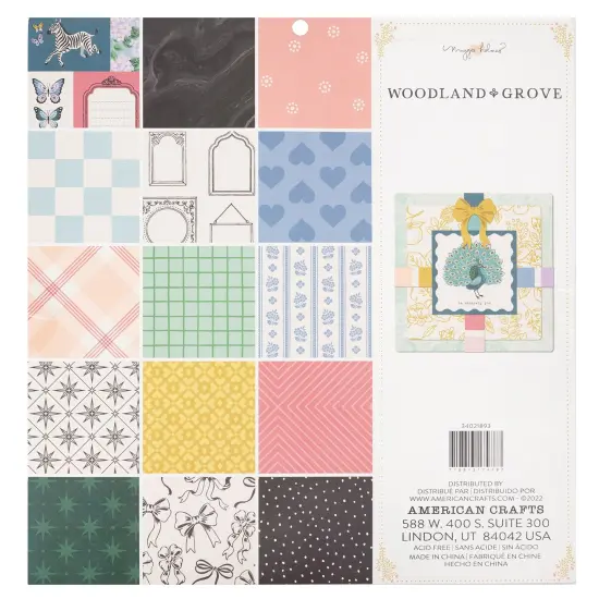 American Crafts Single-Sided Paper Pad 12"X12" 48/Pkg-Maggie Holmes Woodland Grove {3}