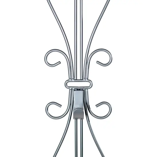 Adjustable Wreath Hanger for Door - Elegant Silver {6}