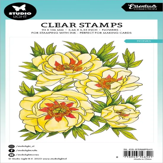 Studio Light Clear Stamp-Nr. 541, Peonies {2}