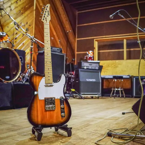 LyxPro 39" Telecaster Solid Body Beginner Electric Guitar {4}