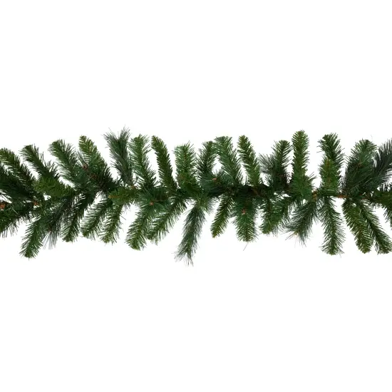 Northlight 9' x 12" Mixed Green Beaver Pine Artificial Christmas Garland, Unlit {5}