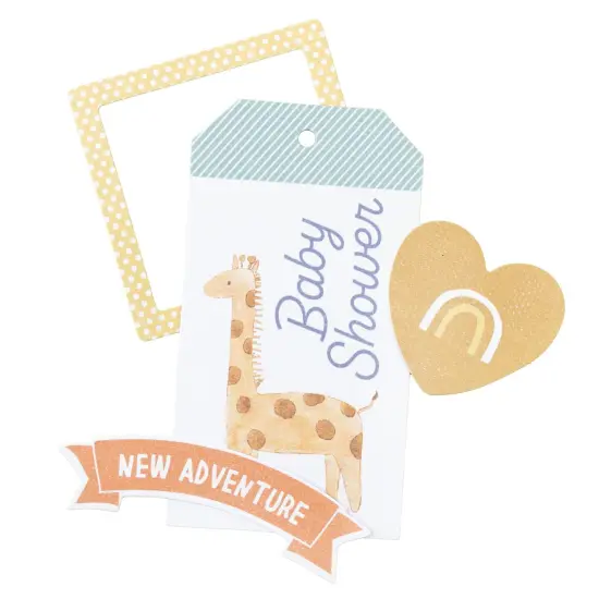 American Crafts Hello Little Boy Ephemera Die-Cuts 61/Pkg-Journaling, Gold Foil {5}