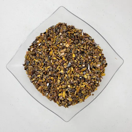 Tumbled Tiger's Eye Crystal Chips Bulk {5}