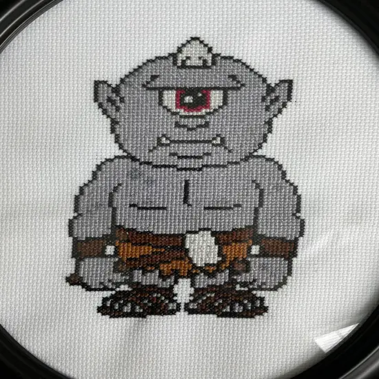 Cyclops Counted Cross Stitch DIY KIT {2}