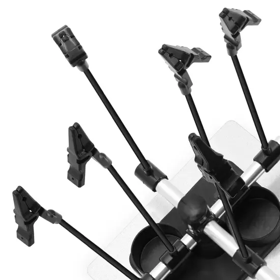 PointZero Airbrush Hobby Model Part Holder - Six Alligator Clip Stand {3}