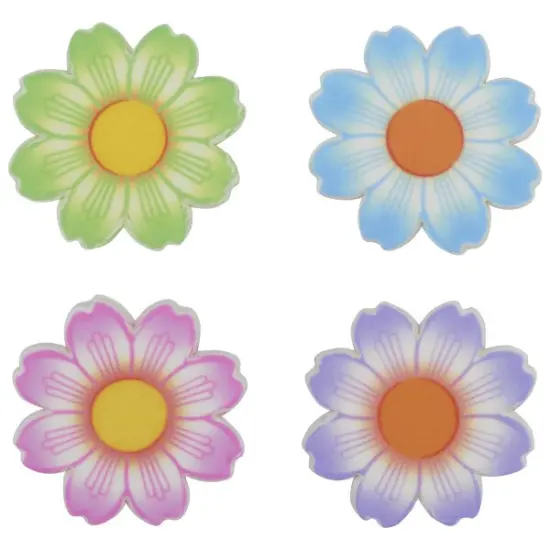 Daisies Assortment Sweet D&eacute;cor&reg; Edible Decorations 12ct {1}