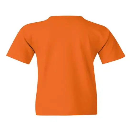 Gildan&reg; Heavy Cotton Youth Crewneck Short Sleeve T-Shirt - 5000B Safety Orange {3}