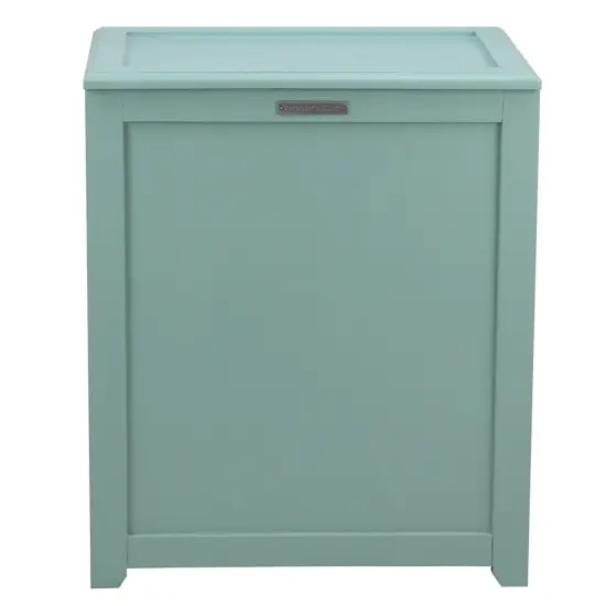 Oceanstar Storage Laundry Hamper, Turquoise Blue {5}