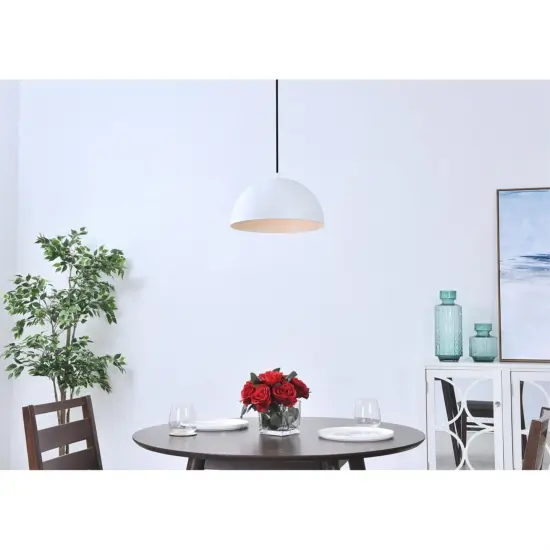 Forte 1 light White Pendant {6}