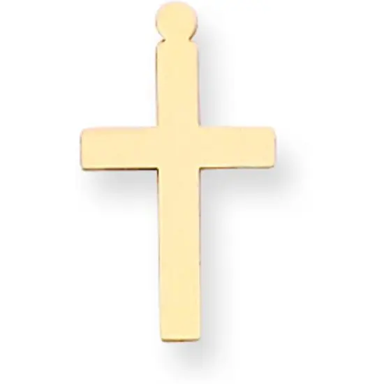 14K Gold Cross Stamping Disc 0.032" {1}