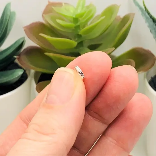 100, 500 or 1,000 Pieces: 6 mm Silver Plated Split Double Jump Rings {4}