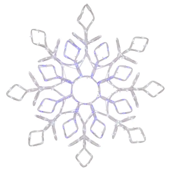 Northlight 23" Lighted Snowflake Window Silhouette Christmas Decoration White {4}