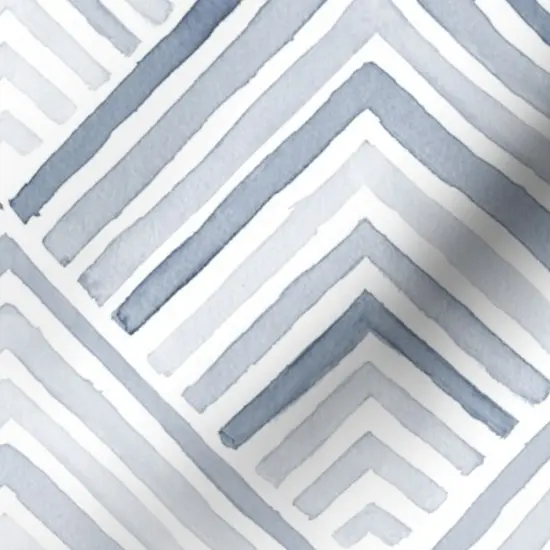 Various Fabrics by the Yard or Fat Quarter Coastal Geometric Modern Blue Monochrome Lines Neutral Beach Sea Chevron Custom Printed Fabric by Spoonflower {7}