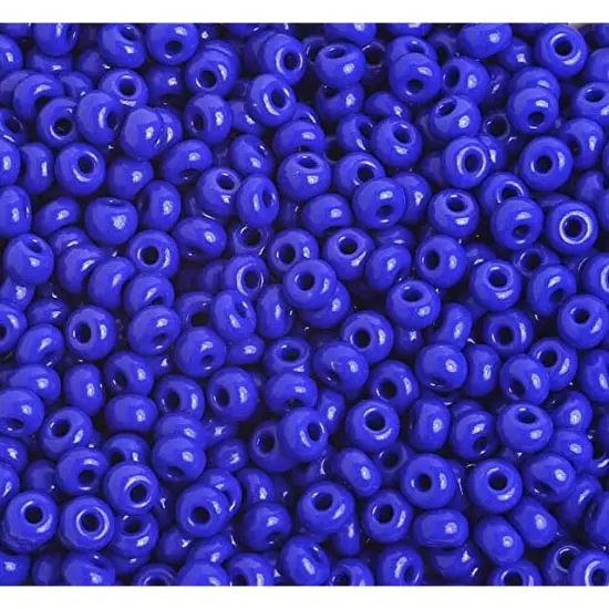 John Bead 6/0 Opaque Czech Glass Seed Beads, 500g Royal Blue {1}