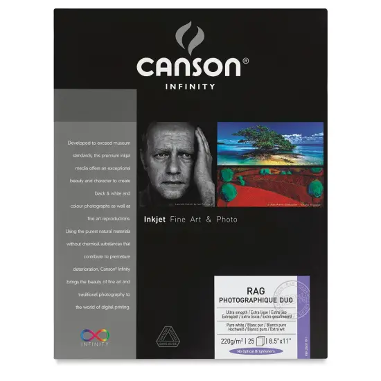 Canson Rag Photographique Duo Pack - 8-1/2" x 11", Pkg of 25 {1}