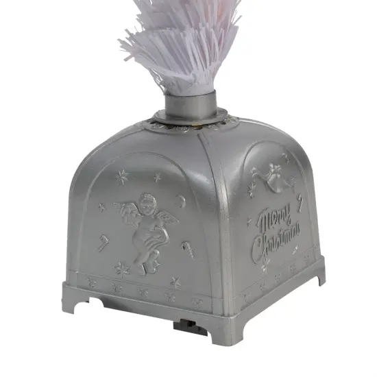 Northlight Pre-Lit Medium Color Changing Fiber Optic Artificial Christmas Tree - 4' - White {7}