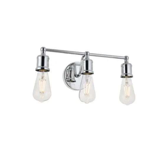Serif 3 light chrome Wall Sconce {4}