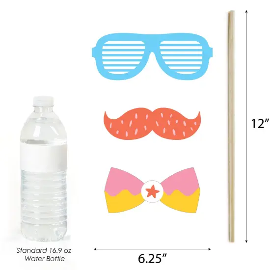 Big Dot of Happiness Party Time - Happy Birthday Party Photo Booth Props Kit - 20 Count {6}