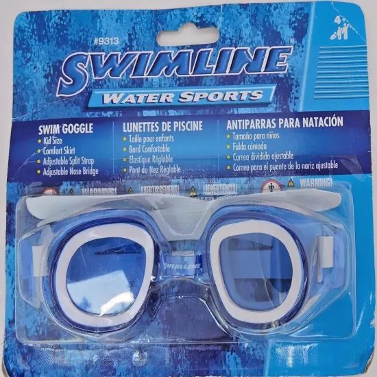 Swim Central Recreational Junior Swimming Goggles Pool Accessory -6" - Blue {3}