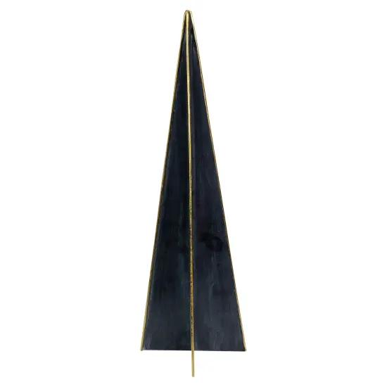 Northlight Triangular Christmas Tree Decoration - 15" - Blue and Gold {6}