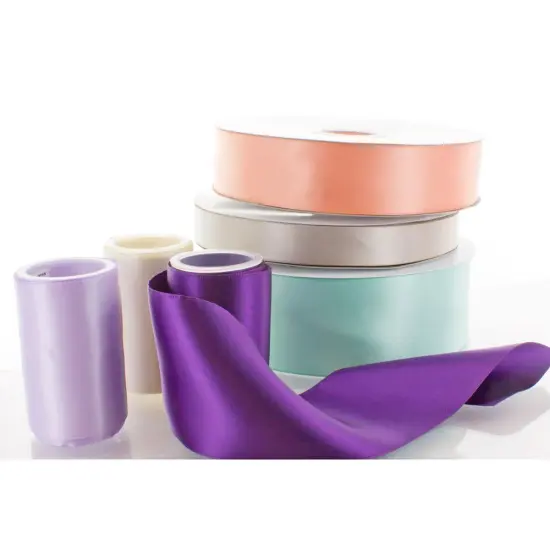 4" Double Faced Satin Ribbon 430 Light Orchid 25yd {2}