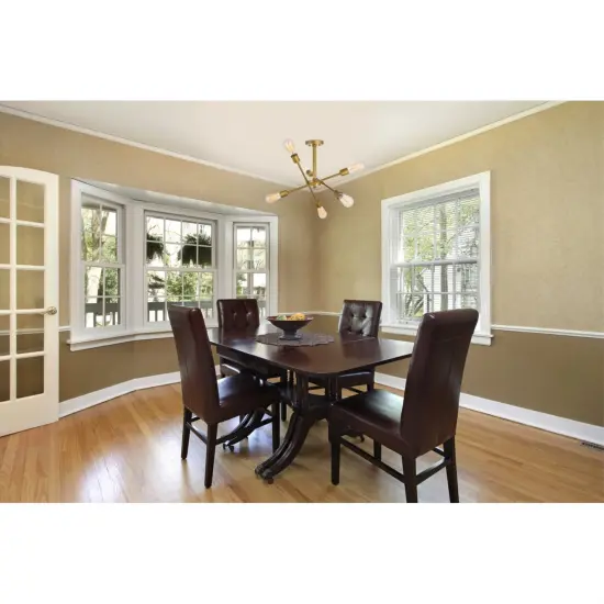 Axel 6 Lights Brass Flush Mount {2}