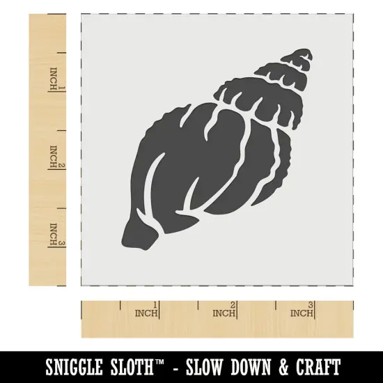 Tulip Seashell Sea Shell Wall Cookie DIY Craft Reusable Stencil {5}