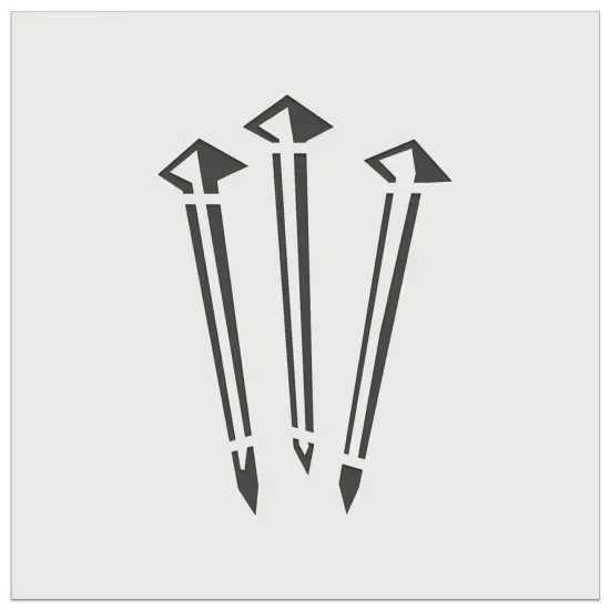 Three 3 Nails Christian Stylized Wall Cookie DIY Craft Reusable Stencil {7}