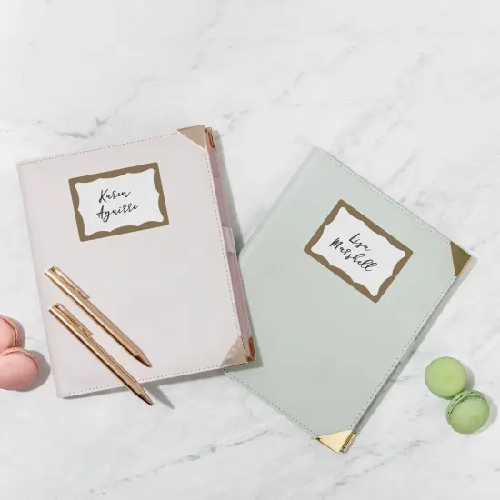 Avery Name Tags, Print or Write, Gold Border, 100 Adhesive Tags Per Pack, 4 Packs, 400 Total (05146) {6}