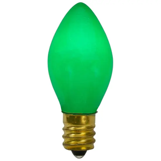 Northlight C7 Opaque Christmas Replacement Bulbs - Green - 4ct {1}