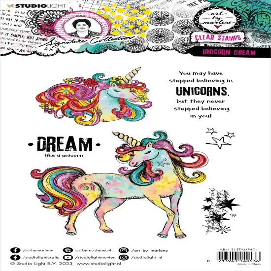 Art By Marlene Signature Collection Stamp-Nr. 404, Unicorn Dreams {2}