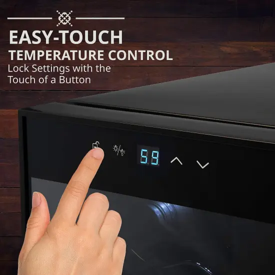 Ivation Wine Cooler with WiFi, Freestanding Wine Fridge w/Smart App Control {3}