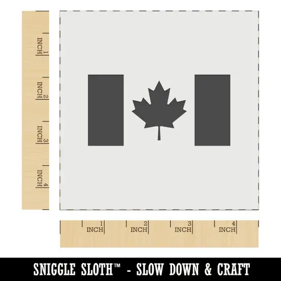 Canada Flag Wall Cookie DIY Craft Reusable Stencil {6}