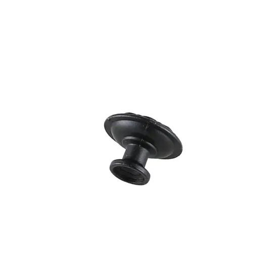 Corio 1.1" Diameter Matte Black Mushroom Knob Multipack (Set of 10) {5}