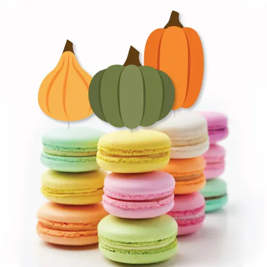 Big Dot of Happiness Fall Friends Thanksgiving - DIY Shaped Friendsgiving Party Cut-Outs - 24 Count {6}