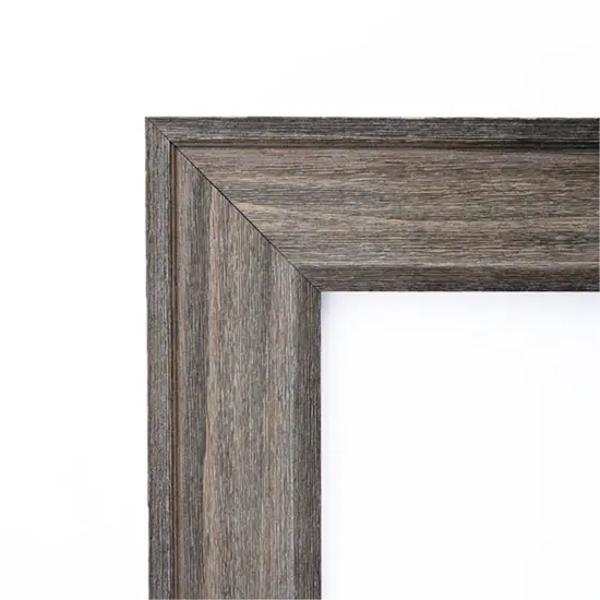Country Barnwood Non-Beveled Custom Framed Bathroom Vanity Wall Mirror {2}
