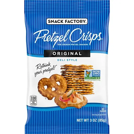 Pretzel Crisps, Original, On-the-Go Bag, 3 Oz (Case of 8) {1}