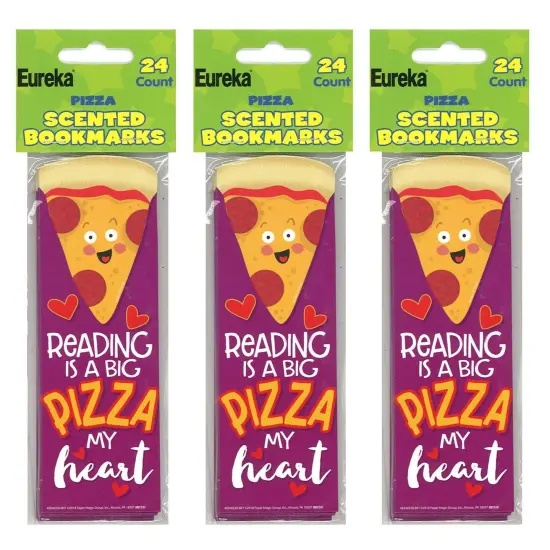 Pizza Scented Bookmarks, 24 Per Pack, 3 Packs {1}