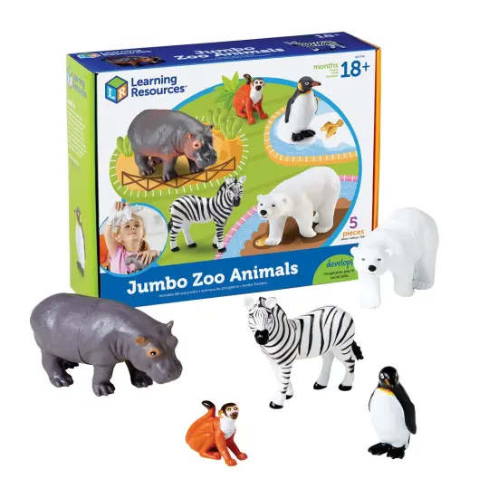 Learning Resources Jumbo Zoo Animals - Set of 5 {6}
