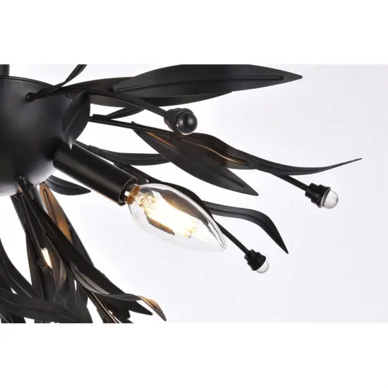 Priscilla 18.5 inch flush mount in black {5}