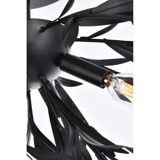 Priscilla 18.5 inch flush mount in black {4}