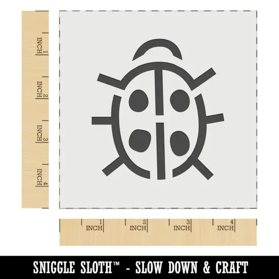 Cute Ladybug Wall Cookie DIY Craft Reusable Stencil {6}